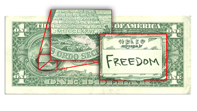 Illustration for article titled 9 Mind-Blowing Things Hidden On The $1 Bill